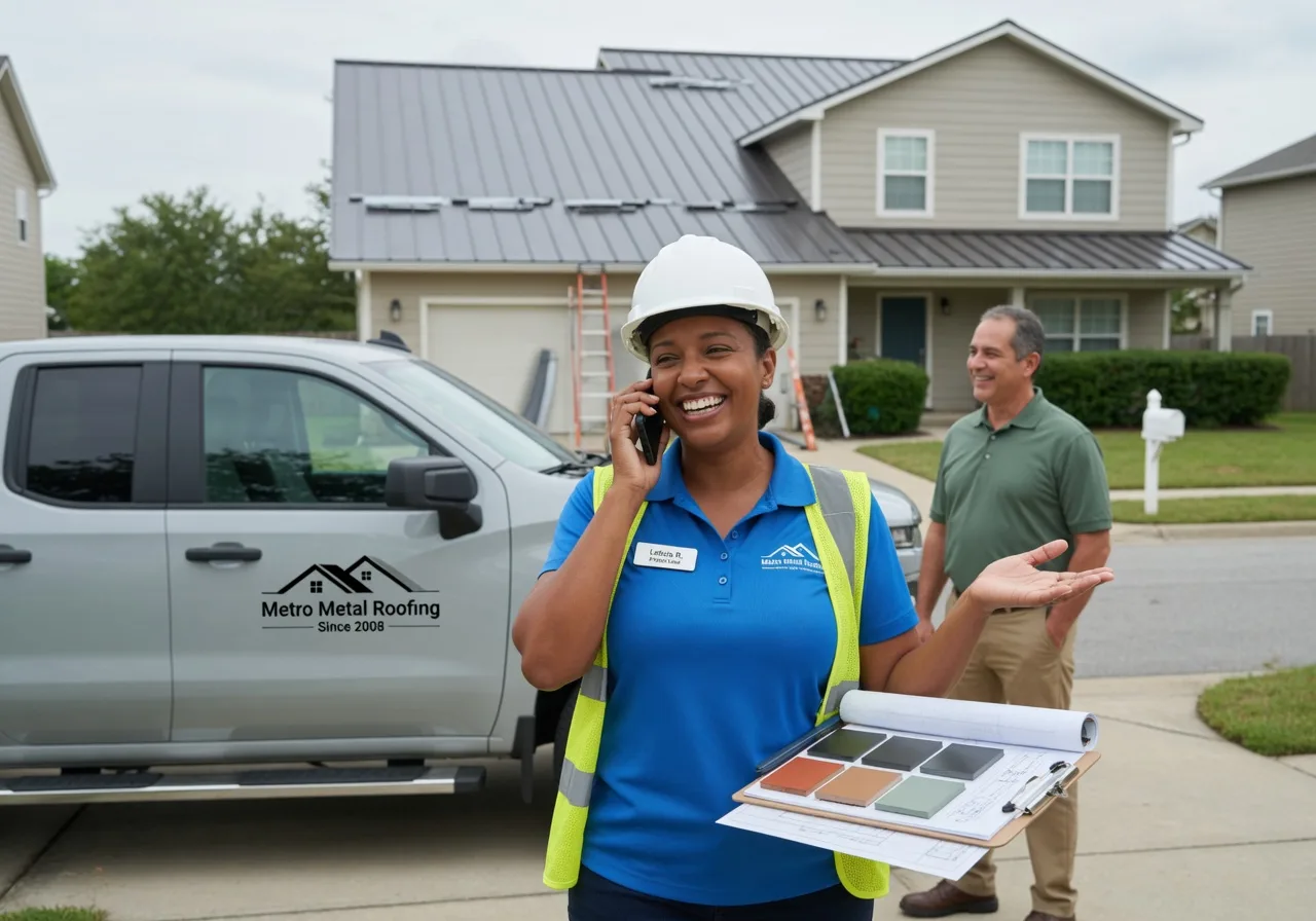 Storm Damage Metal Roof Repair in Greensboro, IN